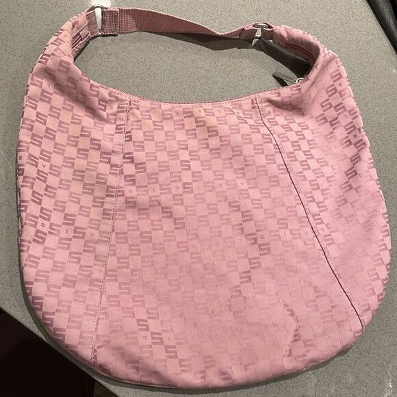 Sisley pink logo S shoulder bag - Picture 4 of 12